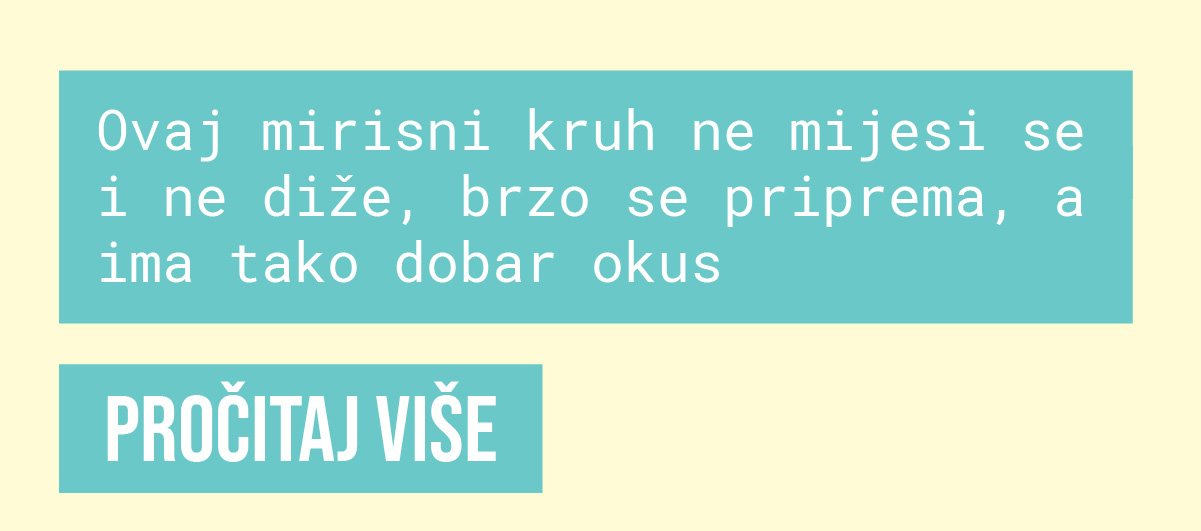 Kruh sa sirom bez kvasca recept