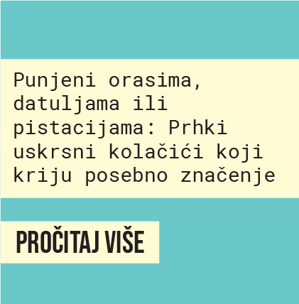 2.Carousel - Punjeni orasima, datuljama ili pistacijama Prhki uskrsni kolačići koji kriju posebno značenje